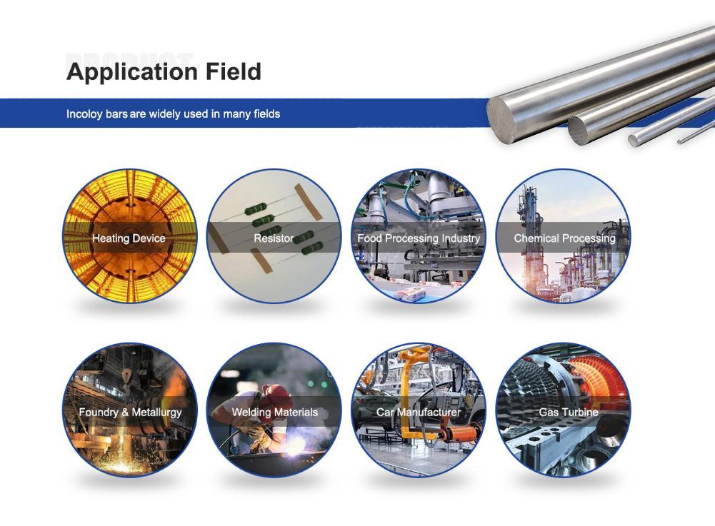 Incoloy 800HT Rod application field