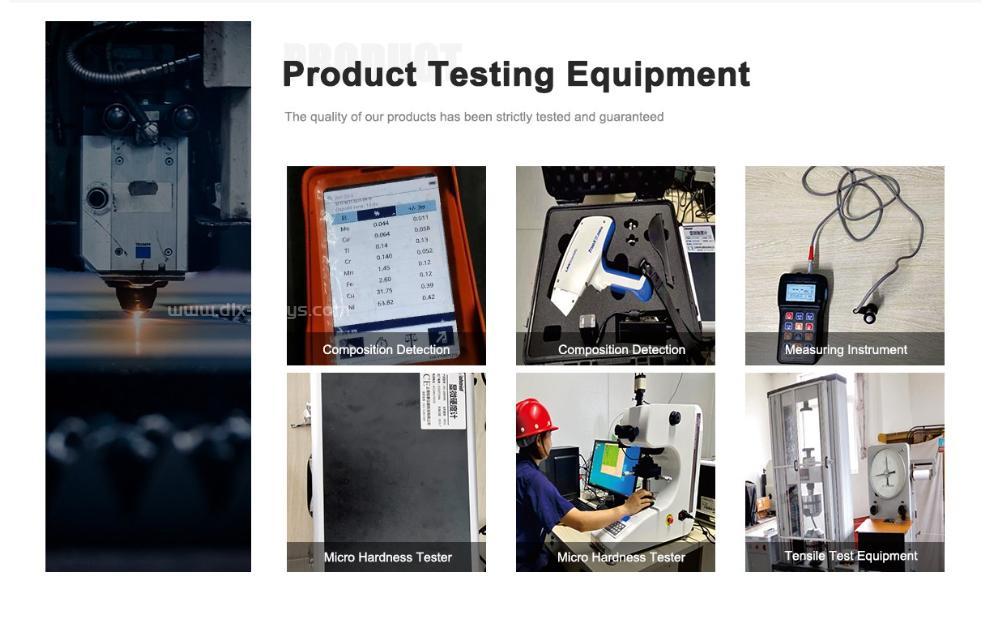 Nimonic 75 high temperature alloy bar testing equipment