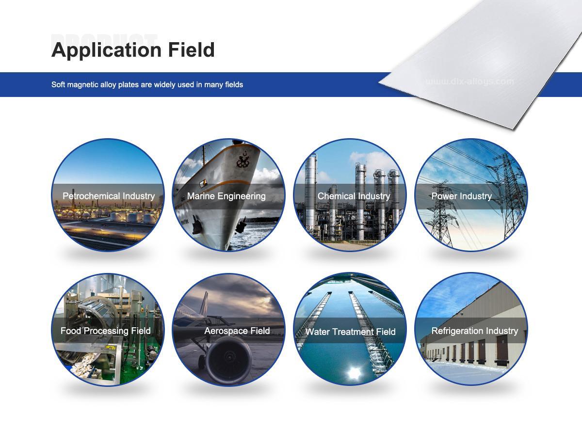 1J36 Precision Soft Magnetic Alloy Sheet application field 1J36 Precision Soft Magnetic Alloy Sheet application field