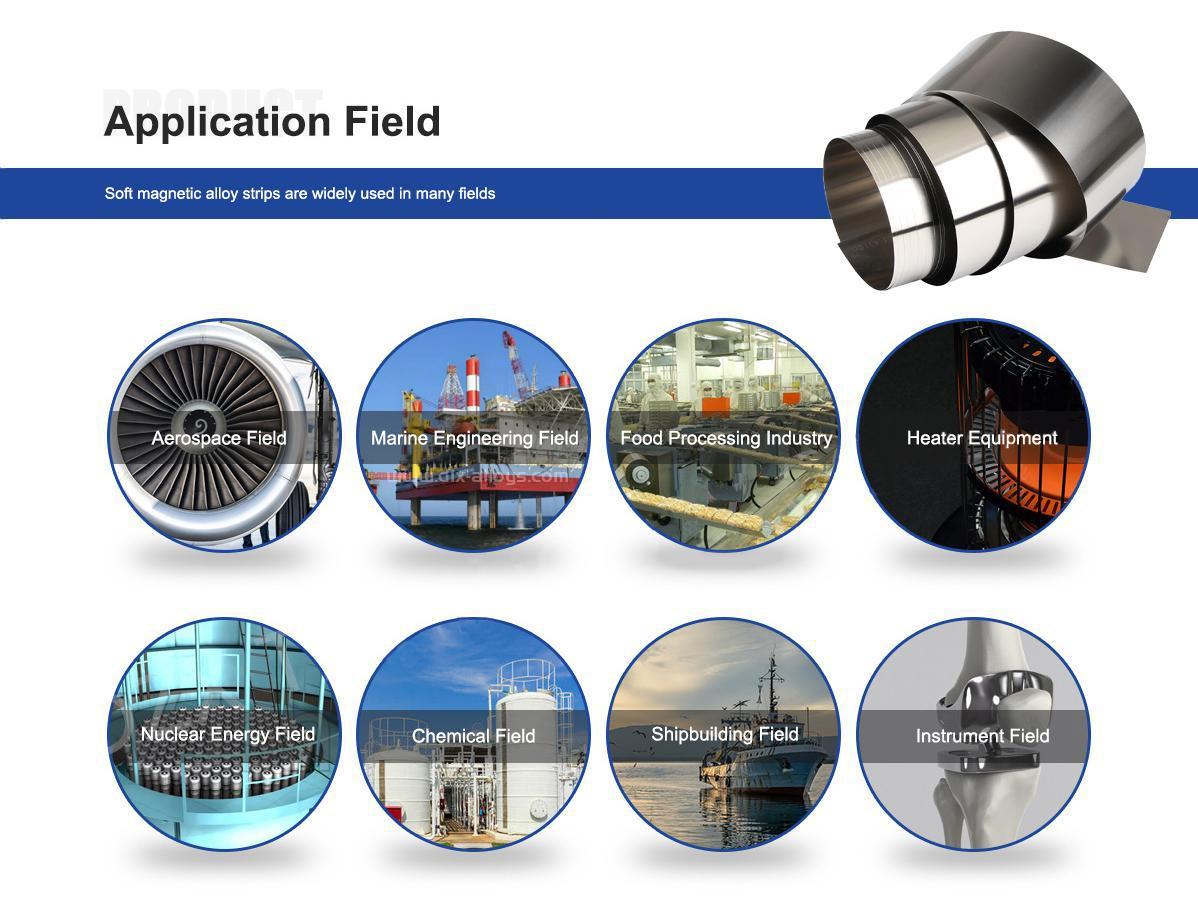 precision alloy strip application field